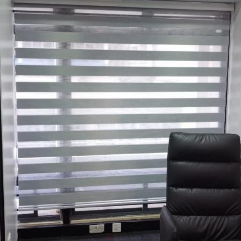 Zebra roller blind